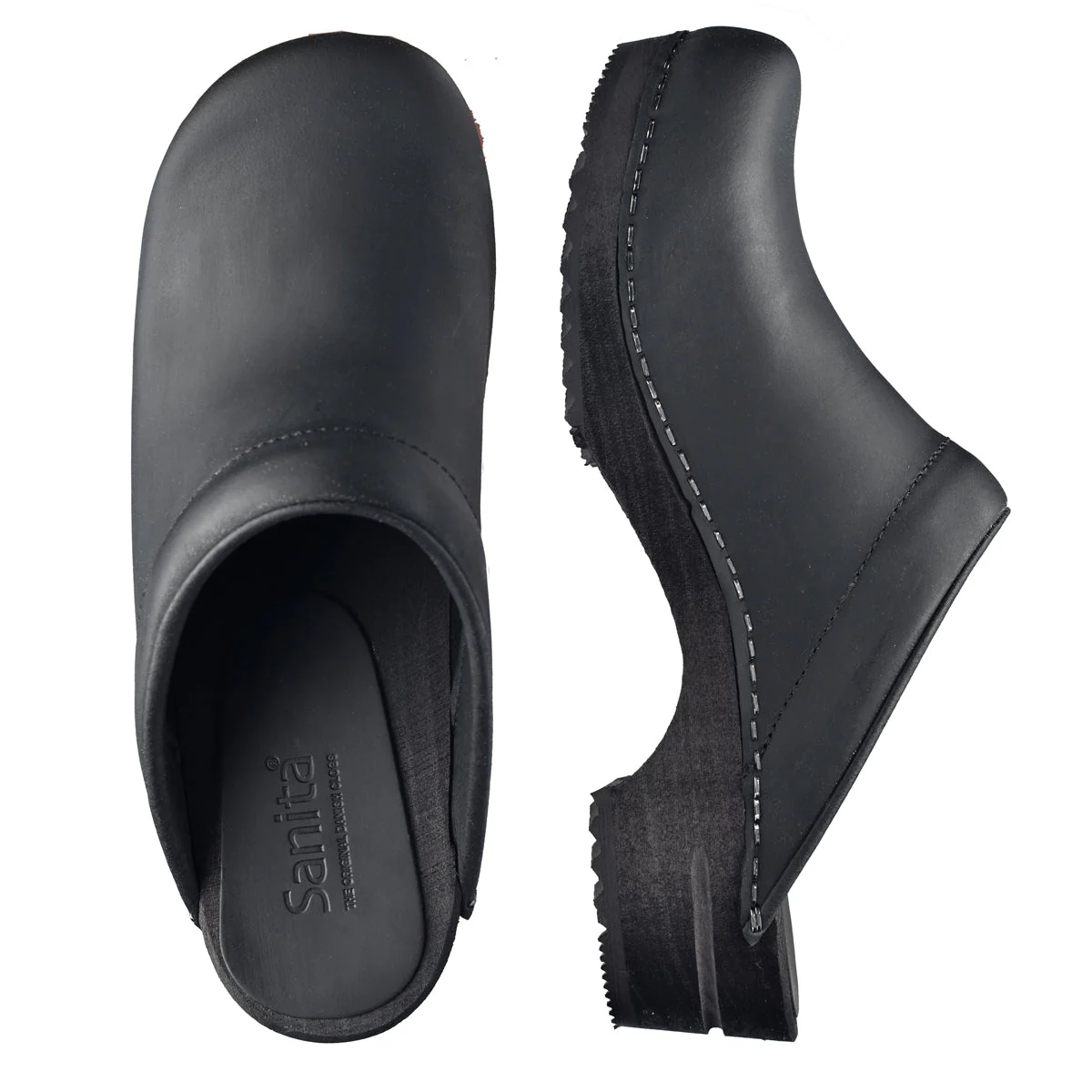 Chrissy Women's Wood Clog in Black - Image 4