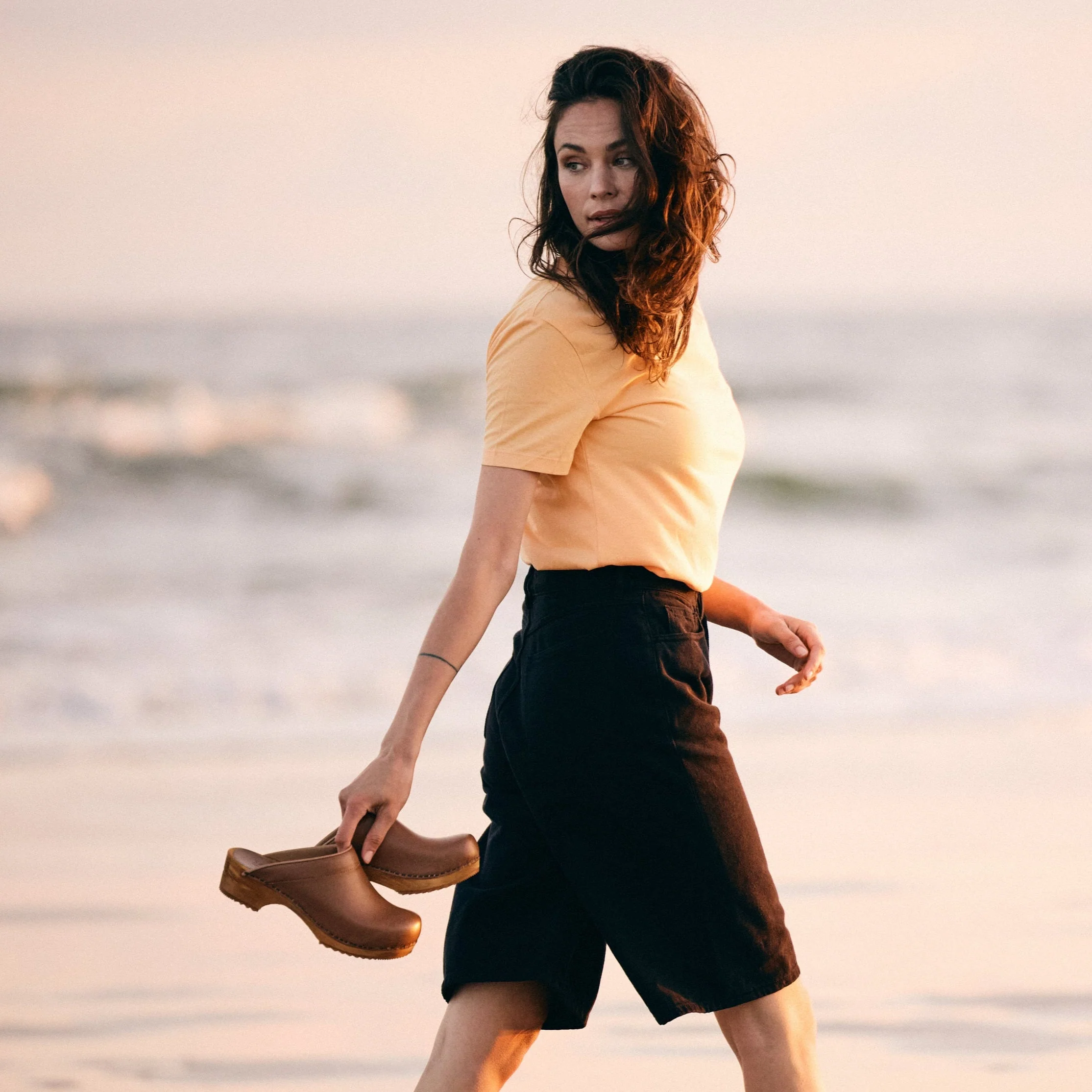 Lotte Women's Wood Clog in Cognac - Image 4