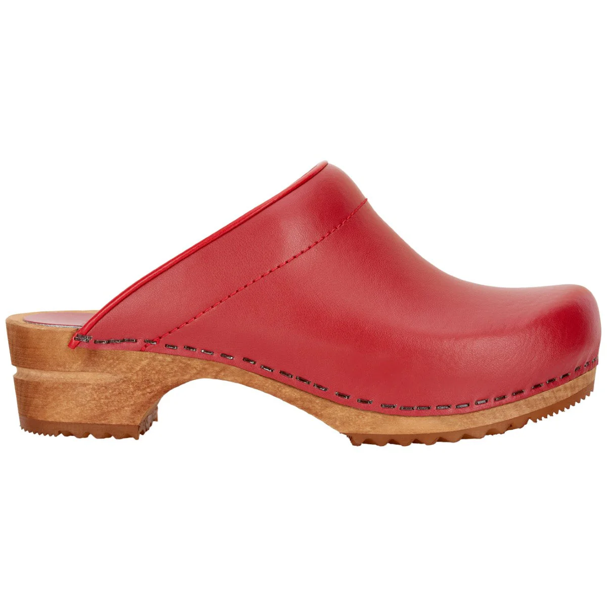 Lotte Women's Wood Clog in Red - Image 5