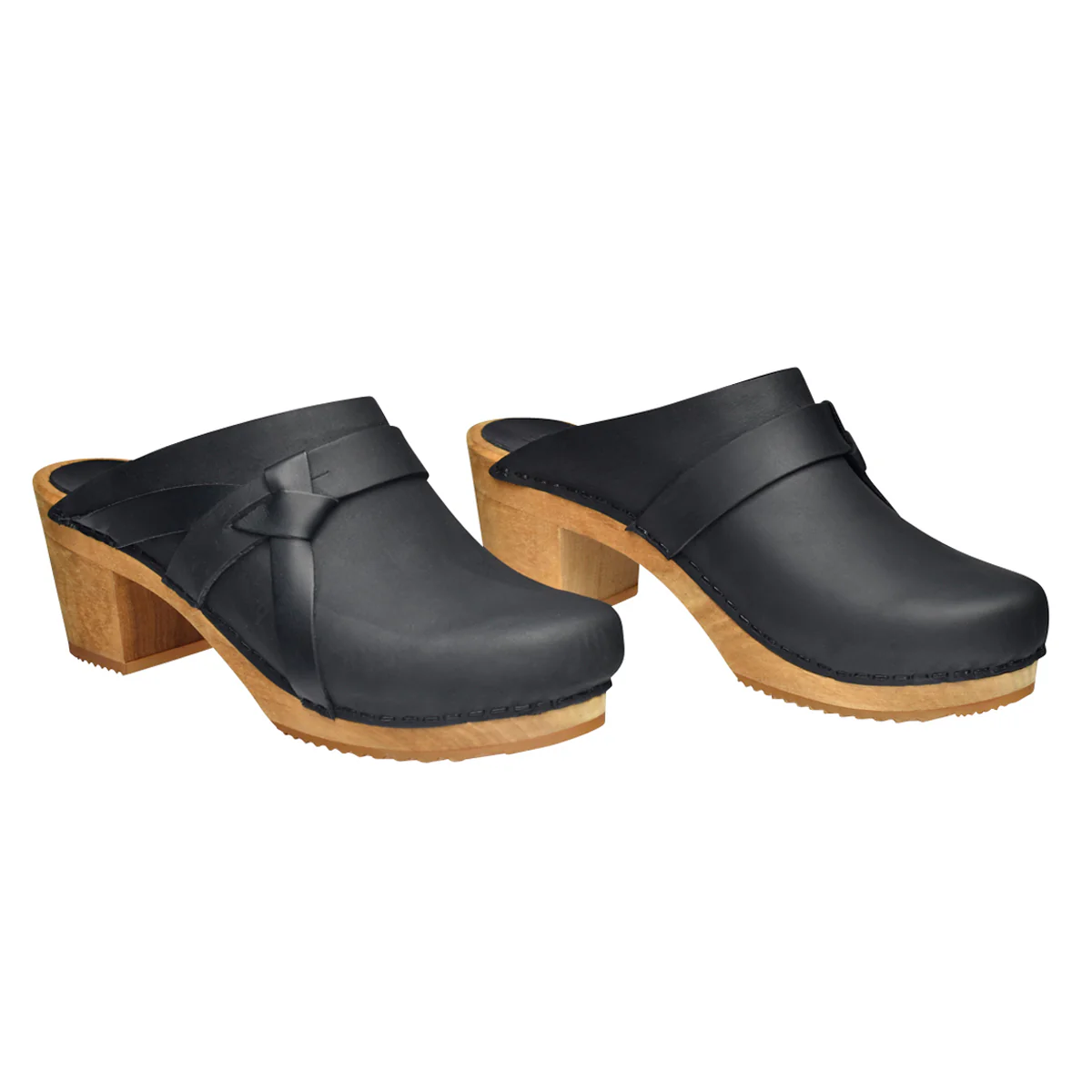 Manuella Women's Wood Mule in Black - Image 3