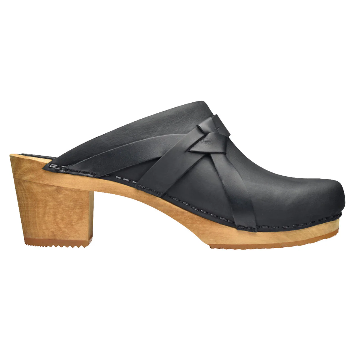 Manuella Women's Wood Mule in Black - Image 5