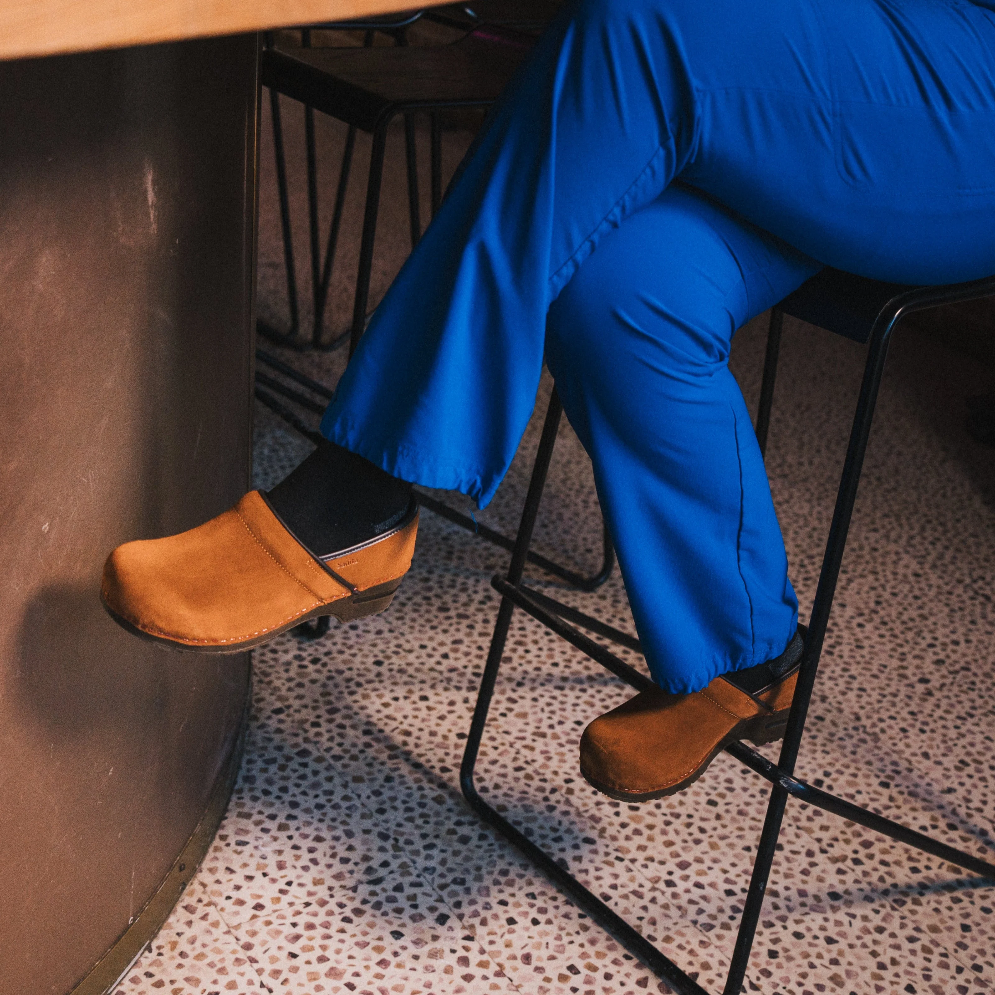 Nina Women's Clog in Cognac - Image 3