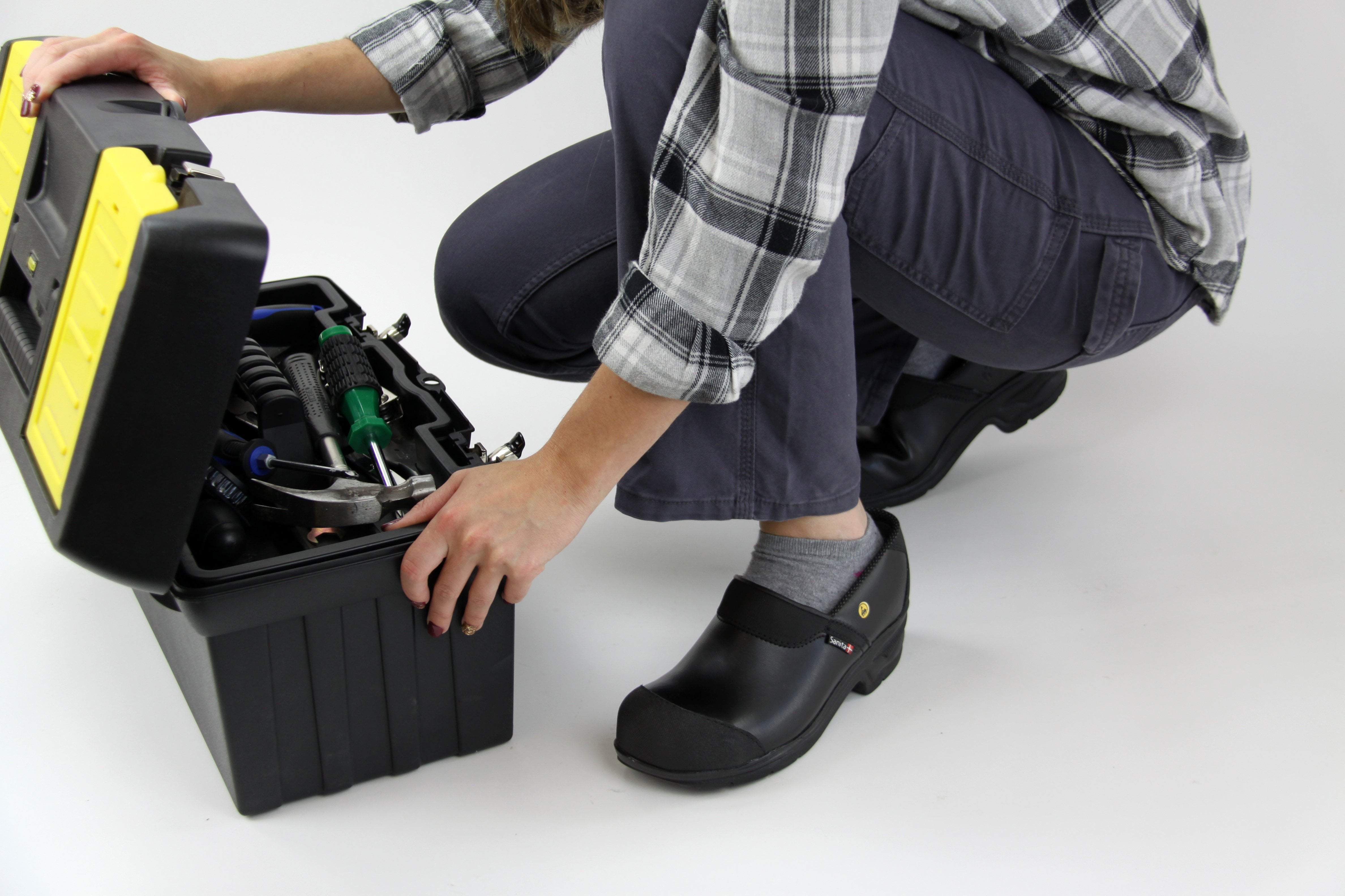 Pro Light S3 Unisex Safety Steel Toe Clog in Black - Image 6