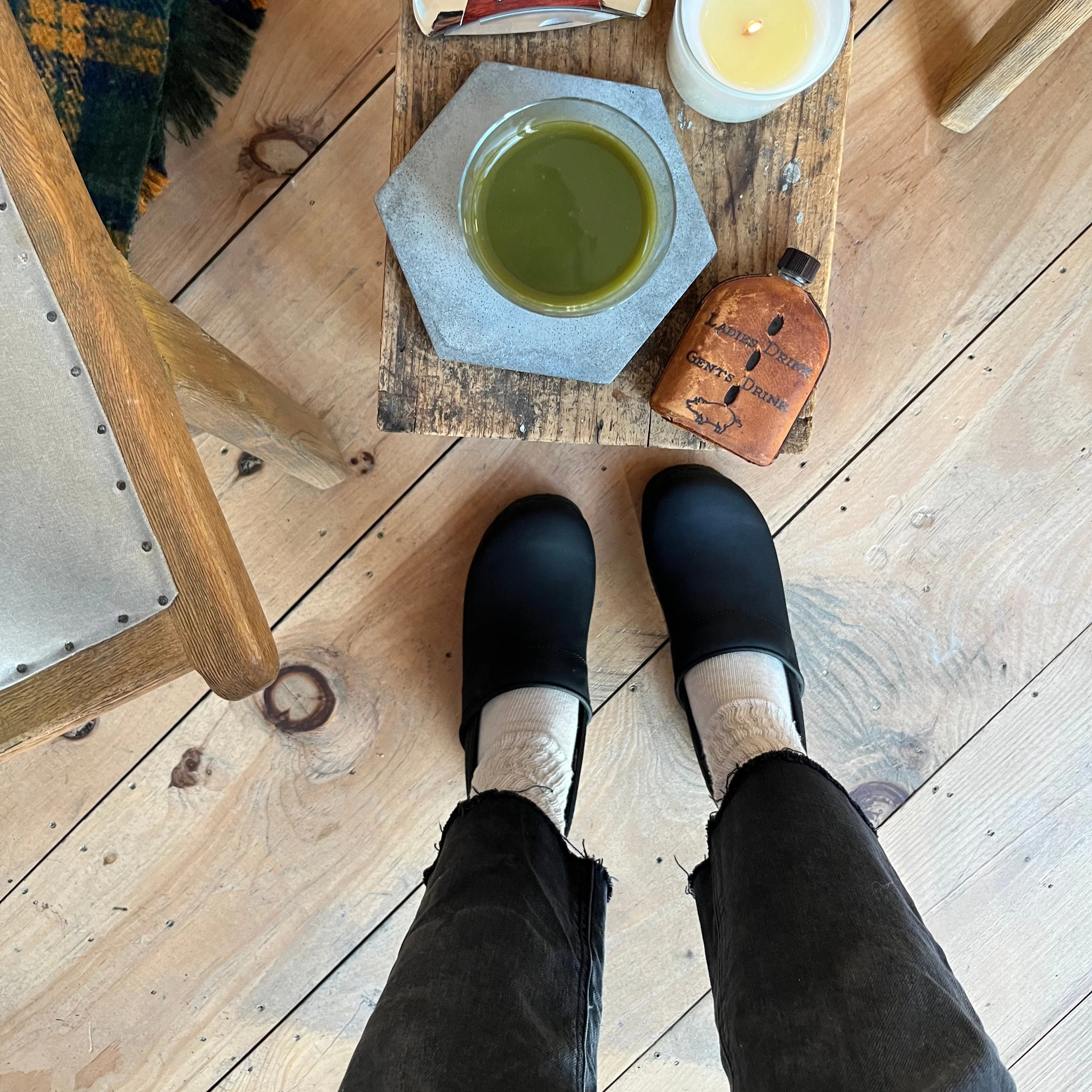 Pro. Oiled Leather Women's Clog in Black - Image 5