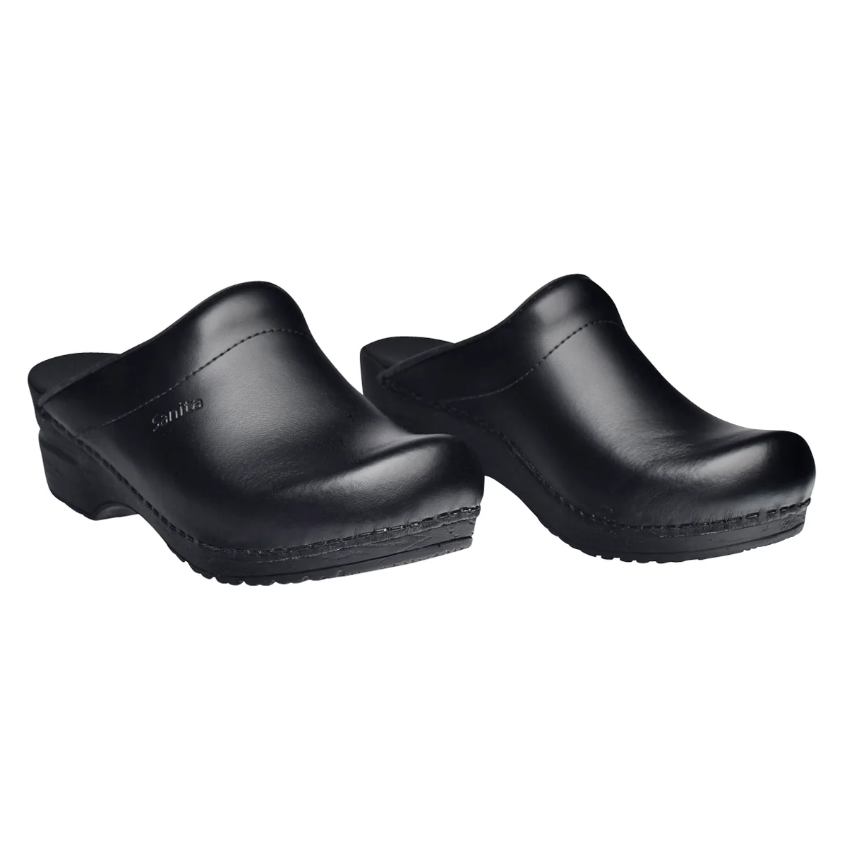 Sonja PU Women's Clog in Black - Image 3