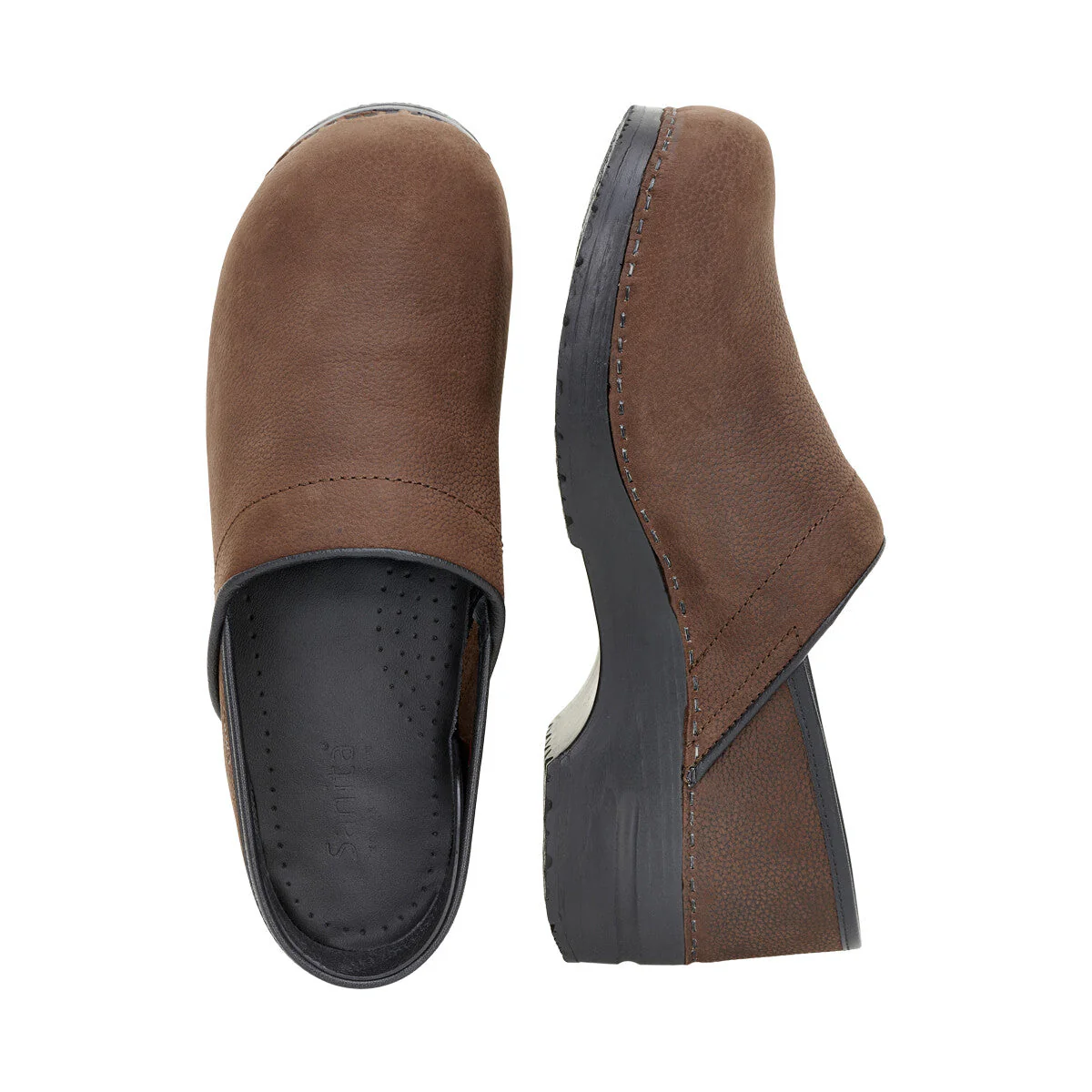 Pro. Textured Oil Women's Clog in Antique Brown - Image 5