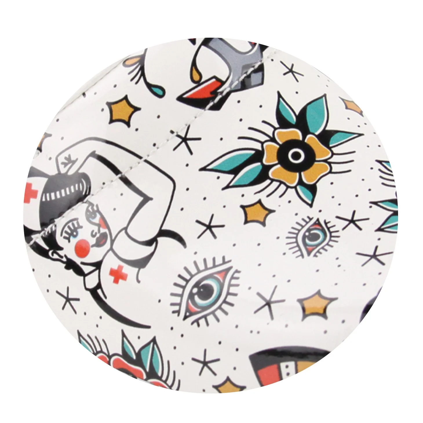 Rockabilly Women's Clog in White - Image 3