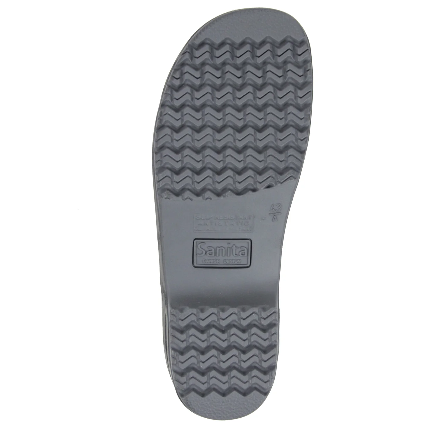 San Nitril Unisex Safety Steel Toe Clog in Black - Image 6