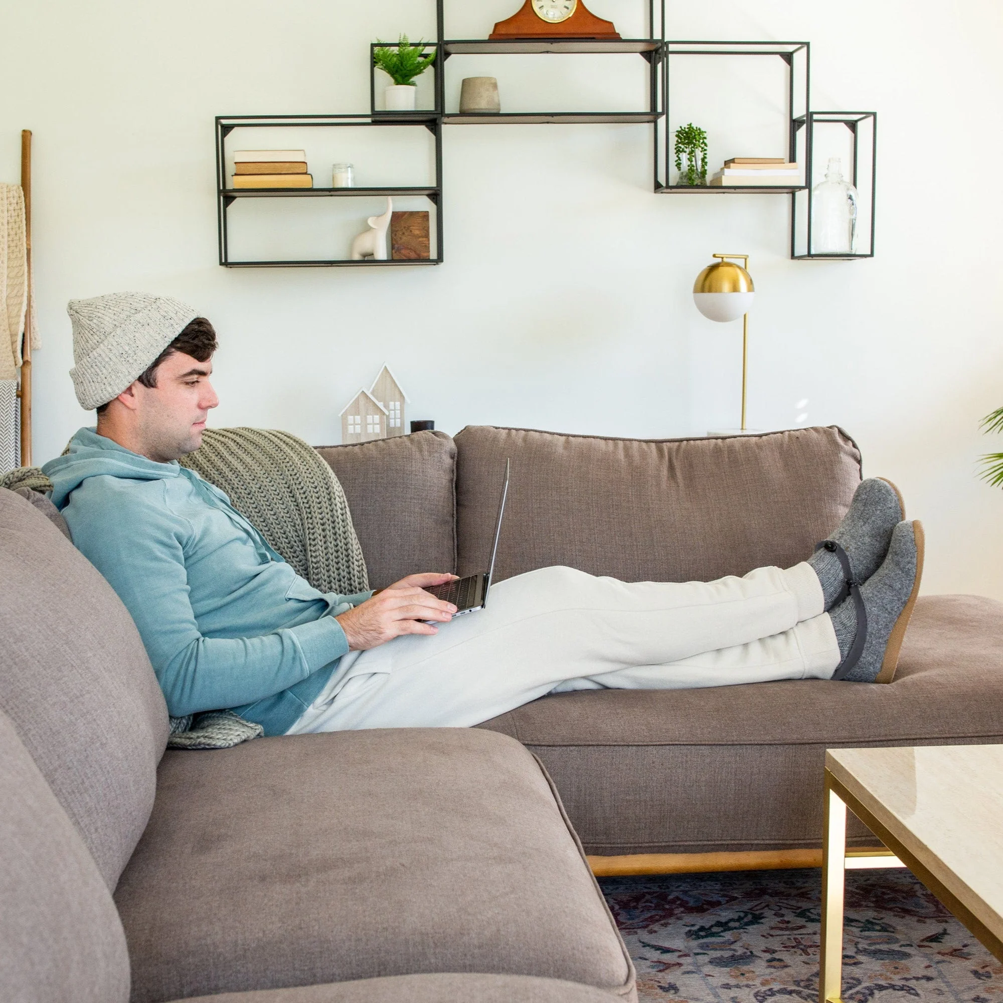 Stromo Unisex Slipper in Slate - Image 5